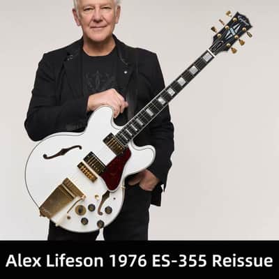 Epiphone "Inspired by Gibson Custom" Alex Lifeson Signature '76 ES-355 Reissue 2026 - Present - Alpine White image 3