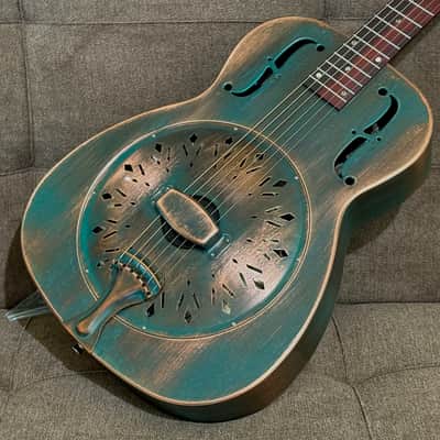Recording King Swamp Dog Style-O, 2025 Model in Distressed Vintage Green image 3
