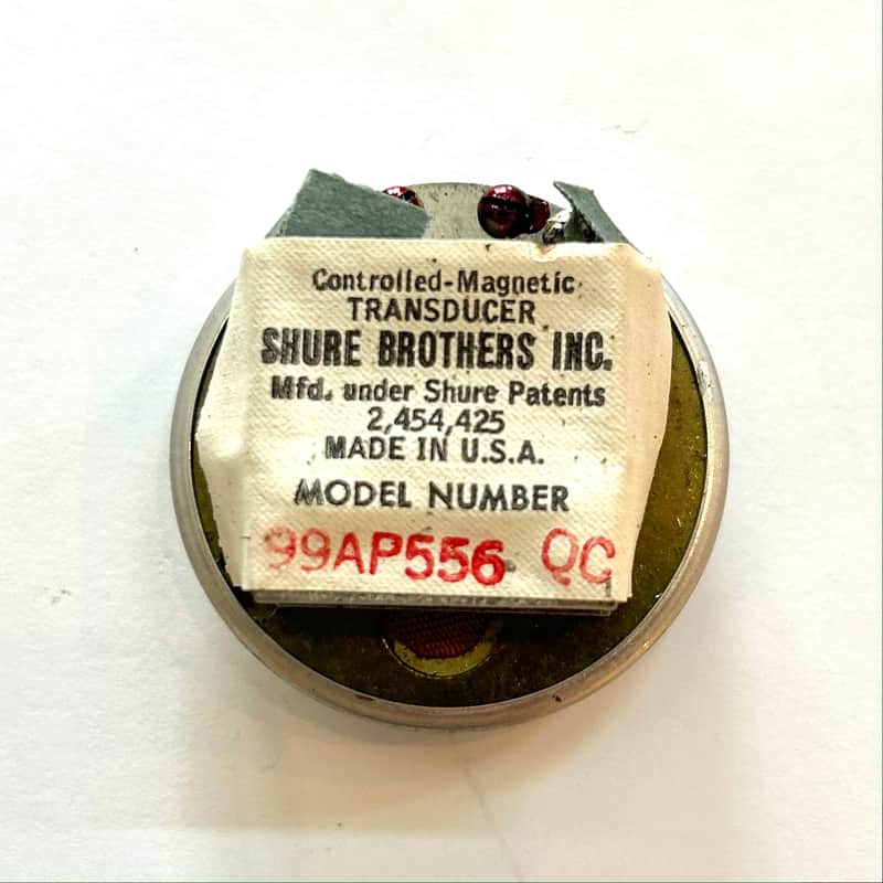 Shure 99AP556 QC Controlled Magnetic Transducer image 1