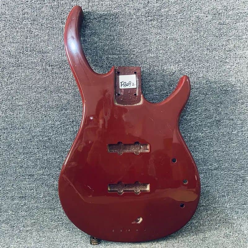 Red 4 String Bass Body image 1