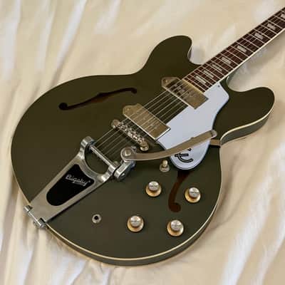 Epiphone Casino with Bigsby Vibrato - Olive Drab - Free Pro Setup image 1