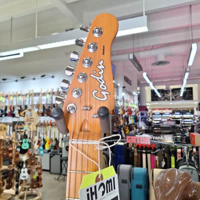 Godin Stadium Pro with Maple Fretboard 2026 - Ozark Cream 7.0 Pounds image 3