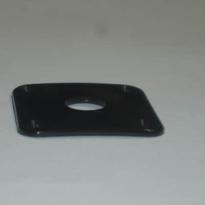 lightly used (lightly relic'd) genuine Gibson PRJP-010 Black Plastic Jack Plate for Les Paul + very clean gold screws (clean or used silver finish screws available upon request) [1990s - 2020s (specifically from 2008)] image 9