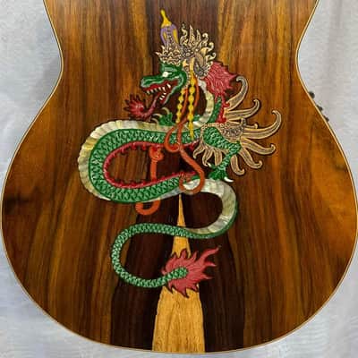 Blueberry Handmade Baritone Acoustic Guitar image 2