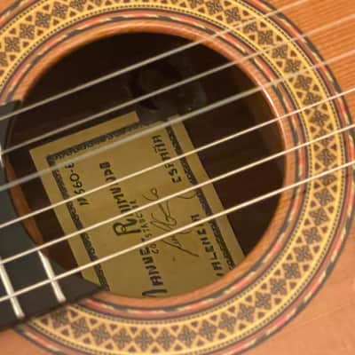 Manuel Raimundo Hand Built N660-E  Acoustic ( Bone saddle & Nut ) 3steel+3 Nylon Strings Flamenco Classical 1980's to 2000's  - Thin Gloss Coate image 8