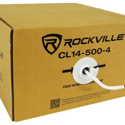 Rockville CL14-500-4 CL2 Rated 14 AWG 500' 4 Conductor Speaker Wire In Ceiling image 7