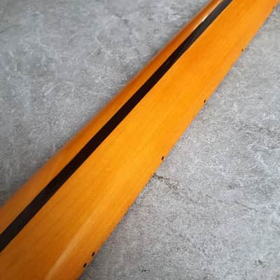 Electric Guitar Neck- Maple Fretboard! Yellow finish Gilmour Style image 6