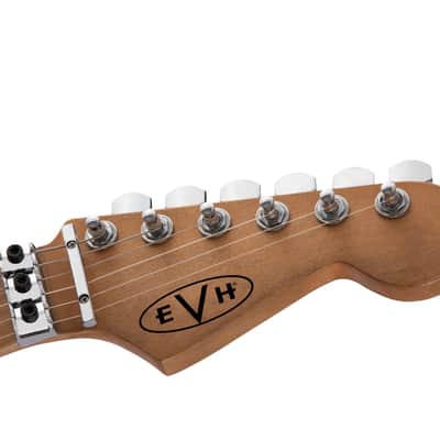 EVH Striped Series Frankie Electric Guitar. Red/White/Black Relic image 16