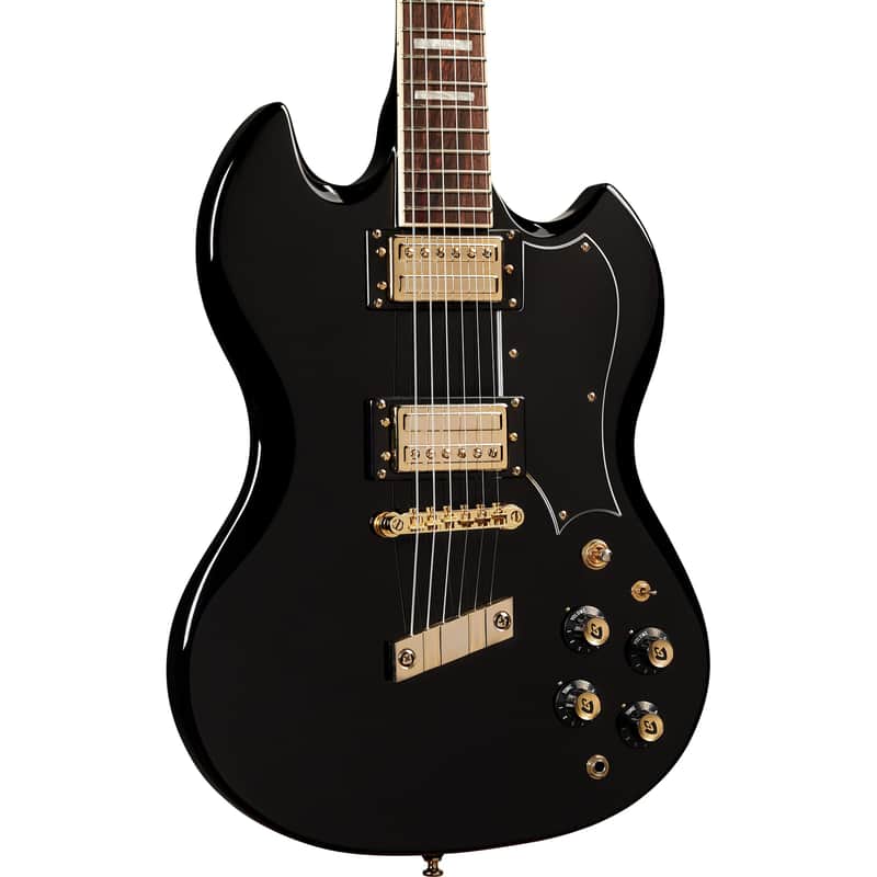 Guild Polara Kim Thayil Signature HB-1S Newark St. Electric Guitar, Black image 1