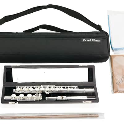 Pearl 665 Quantz Flute Open Hole/B-Footjoint/Inline-G +Maintenance Kit, Cleaning Rod, & Case | +2-Day | 665RB1RB | WorldShip | Auth Dealer image 1