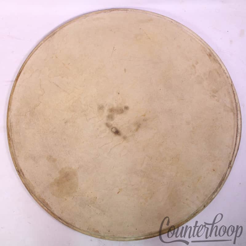 Gretsch 23.5"Bass Drum Head Calf Skin Maple Flesh Hoop Batter USA Rare Size 1/2" image 1