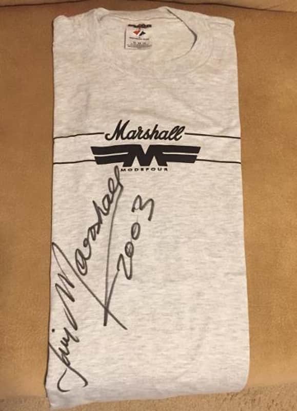 Jim Marshall Autographed Marshall Amp Signed T-Shirt 2003 - Brand NEW image 1