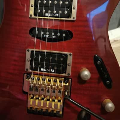 Ibanez S540FM (MIJ) 1993 Red shredder + case image 2