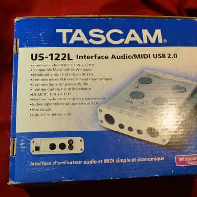 TASCAM US-122L USB Audio Interface 2010s - Silver image 2