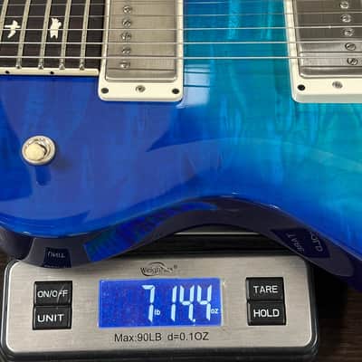 PRS S2 Wood Library McCarty 594 Singlecut Quilt Makena Blue w/bag S2083285 image 7