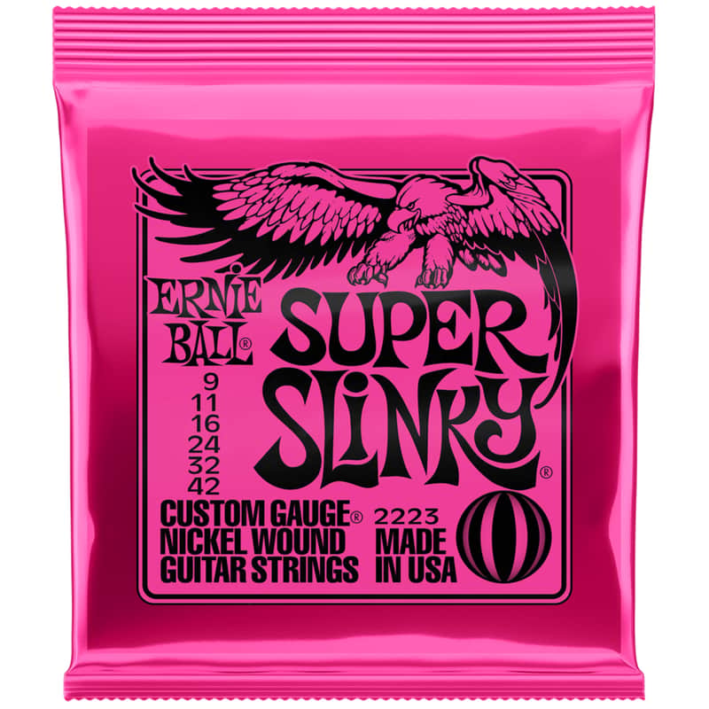 Ernie Ball Super Slinky Electric Guitar String Set 9-42 image 1