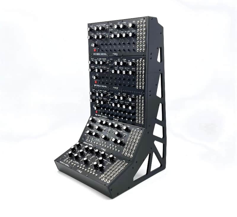 Releas3DPrints 5 TIER synth stand for Behringer/Moog (High config) | 24" H x 14" D | 2025 - Black image 1