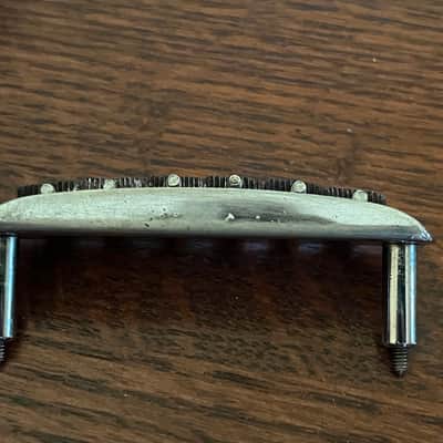 1960s Fender Jazzmaster Jaguar guitar bridge threaded saddles image 4