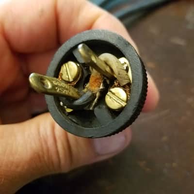 Belden Original Vintage Victor, Bell & Howell Round Rubber Electric Power Cord 1940s - 1950s - Black image 8