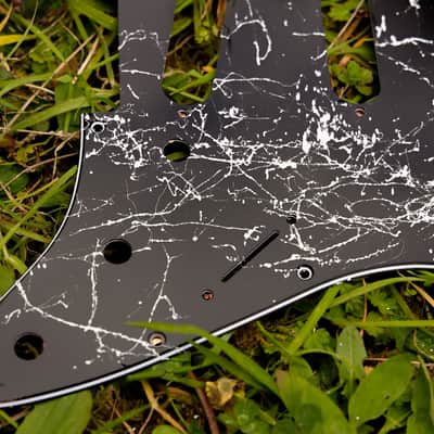 Fender Stratocaster pickguard made in america usa MIM crafted marbla Parchment image 3