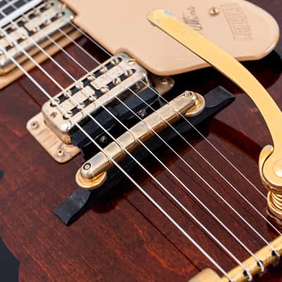 1962 Gretsch PX 6122 Chet Atkins Country Gentleman Walnut, Figured w/ Dial Up Mutes, Case & CoA image 9