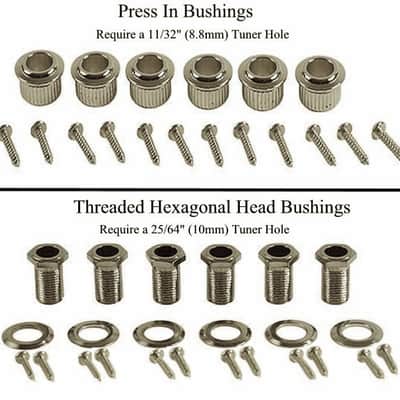 Kluson Revolution Locking Tuners 3x3 Pearloid keystone button - Chrome KRGL-3-CP image 3