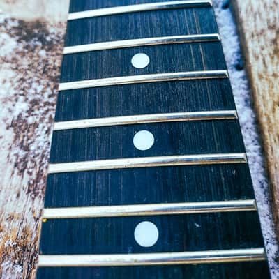 22 Steel Fret Mahogany on Rosewood 25.5 scale Guitar Neck Replacement DIY image 2