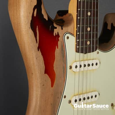 Fender Custom Shop Rory Gallagher Heavy Relic 3 Tone Sunburst 2021 Used (Cod. 1643UG) image 10