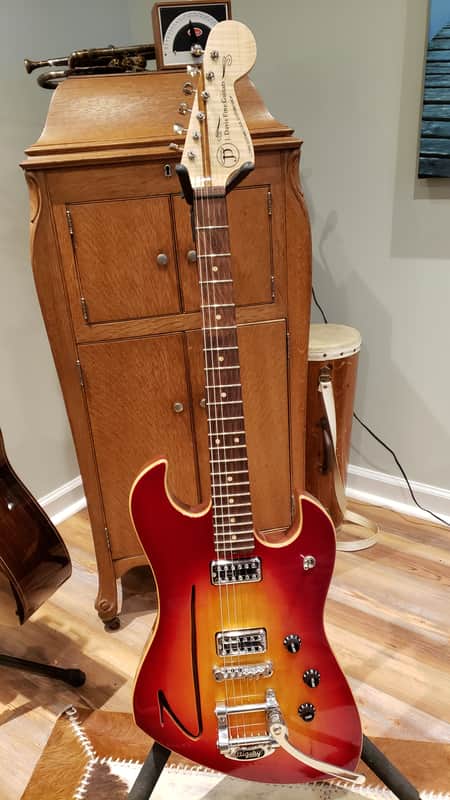Zane Guitars Custom Shop "Jody Davis" Semi-Hollowbody Guitar w/ Bigsby, TV Jones Pickups image 1