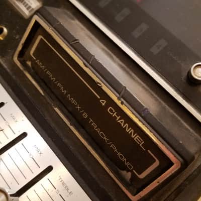 Brother Weird Atomic Age Charisma II BR-5 Quadrophonic Stereo System BSR Turntable 8-Track AM FM Radio 1970s - Cream and black Plastic image 11