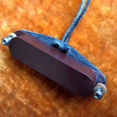 Fender Musicmaster Pickup / Pots / Jack / Brown cover Complete Original Wiring Harness 1964 64 image 2