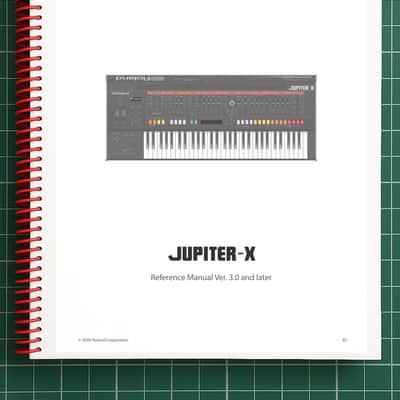 Roland Jupiter X — Reference Manual User Guide — 65 Pages — USA Made