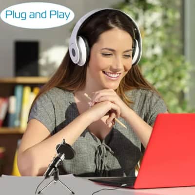 USB Condenser Microphone Kit Cardioid Studio Recording Mic with Tripod & Pop Filter for Podcasting, Streaming & Vocals image 5