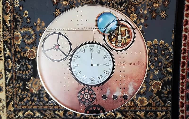 Neil Peart TIME MACHINE 22” Bass Drum Head Collectible & BONUS !!! image 1