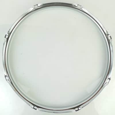 Ludwig 14"2.3mm Snare/Floor Tom Drum 8Lug Batter Rim/Hoop Chrome Triple Flange80 image 6