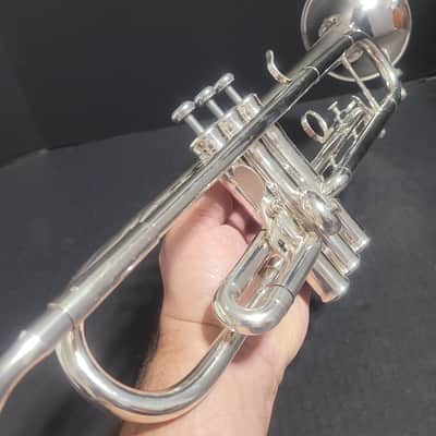 Vintage King Sliver Flair 1055T Professional Trumpet, Mouthpiece and Original Hard Case 1970-1975 - Silver plated image 15