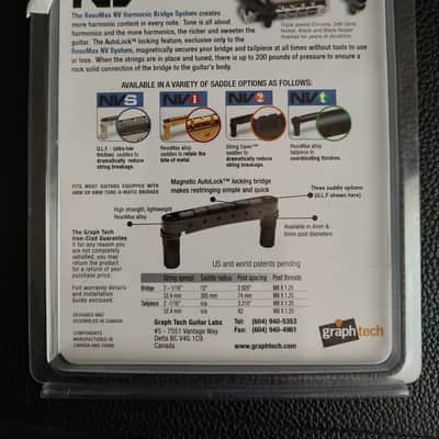 Graph Tech Resomax Tune-o-matic Bridge NV1 PM-8863 CO Chrome image 2