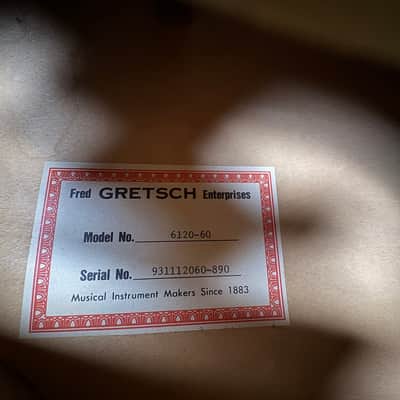 Gretsch 6120-60 Nashville 1960 Reissue Terada MIJ Setzer MODS - 1993 image 12
