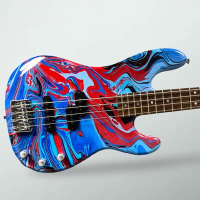 Funk Guitars USA PJ Bass - Swirl image 4