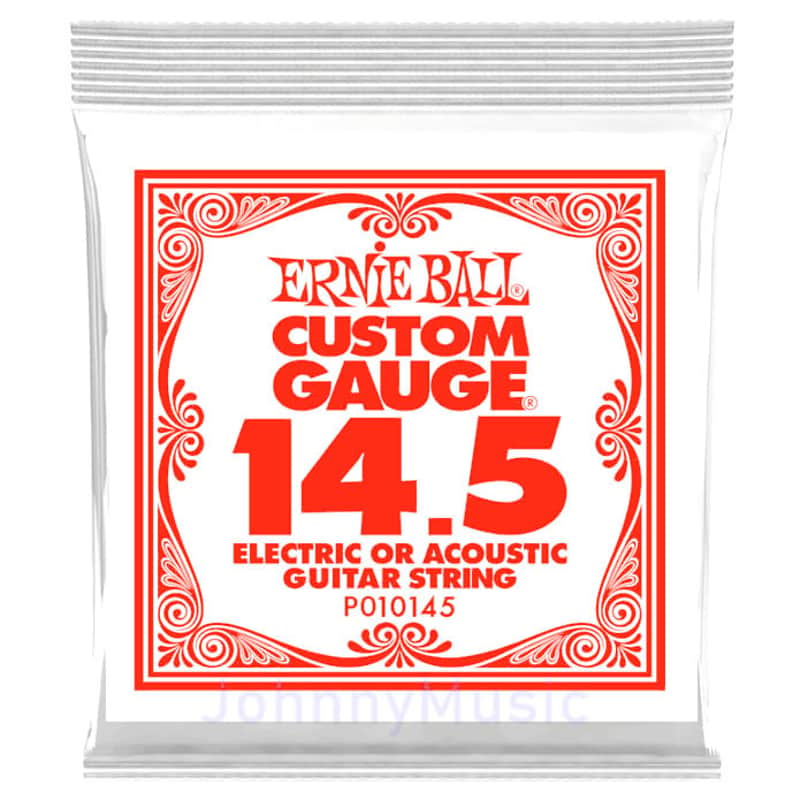.0145 Custom Gauge Plain Steel String For Electric Or Acoustic Guitar Strings Specially Tempered High Carbon Tin Plated - The Slinky Standard! image 1