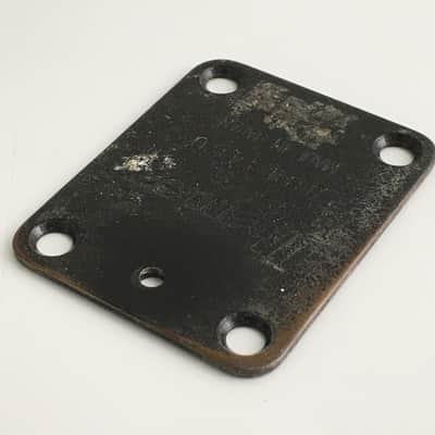 1984 Vintage 1980s Ibanez Made in Japan Serial # Neck Plate Natural Relic Black Rare Made in Japan 🇯🇵 image 3