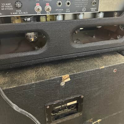 Fender Bandmaster 40-Watt 2-Channel Guitar Amp Head 1963 - 1967 - Black Panel image 9