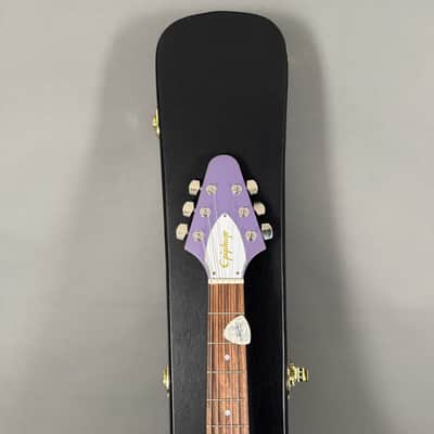 Kirk Hammett Signature Flying V Purple inkl. original Hardshell Case image 5