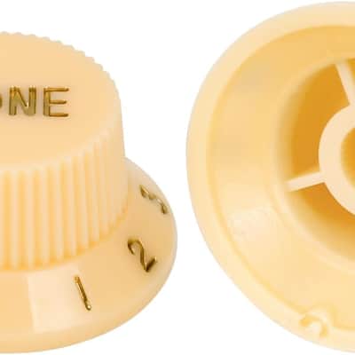 Electric Guitar Control Knobs 2 Tone and 1 Volume Knobs Metric 6mm (15/64") Speed Knobs Top Hat for Squier Strat ST Electric Guitars Pack of 3 JT/XN-04 Cream image 4