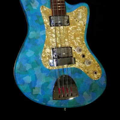 Egmond BEG 2-V 1967 Blue Vinyl.  Retro Cool Bass. A true vintage piece. RARE. image 2