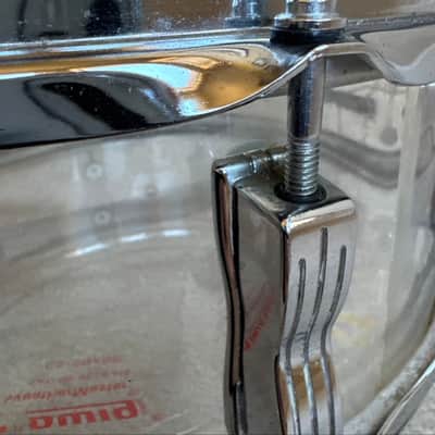 Ludwig Vintage Clear Vistalite 14” x 5” Snare Drum 70s - 10 lug image 18