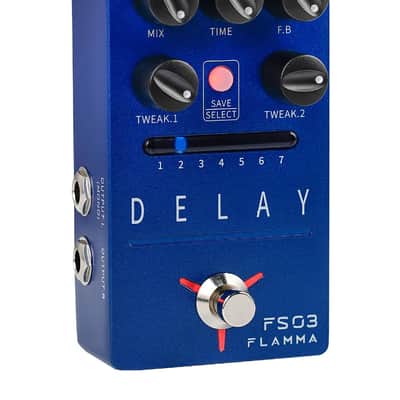 FLAMMA FS03 Electric Guitar Delay Effects Pedal with Looper Stereo Digital Sound 6 Delay Effects Storable Preset Tap Tempo Trail On True Bypass for Pedal Boards image 1