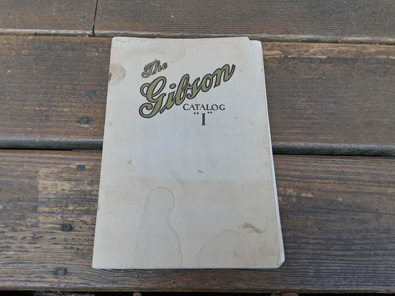 Vintage 1914 Gibson Full-Line Catalog "I"! Extremely Rare, Original Case Candy, Paperwork! Guitar, Mandolin, Harp Guitar! image 1