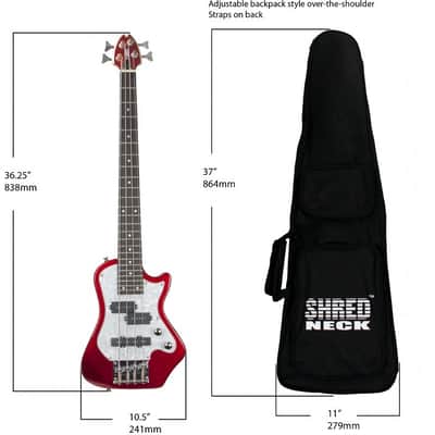 Shredneck STBS-BK-LH Black (Left Hand) image 2