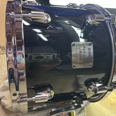 Yamaha Maple Custom Absolute Piano Black 10x8 Nouveau lugs Die Cast Hoops MINT! image 8